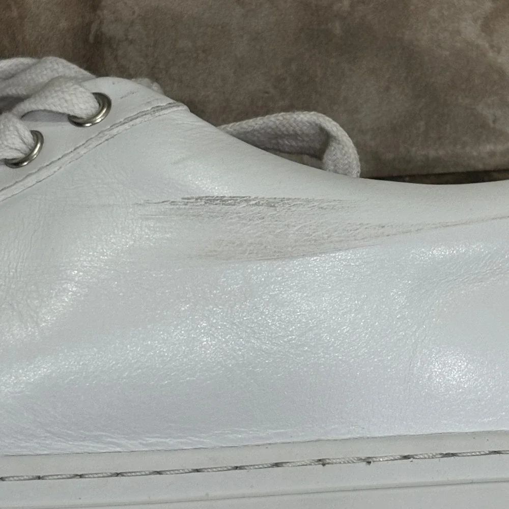 Thursday Boot Company Premier Low Top White Leather Sneakers Womens‎ 7.5